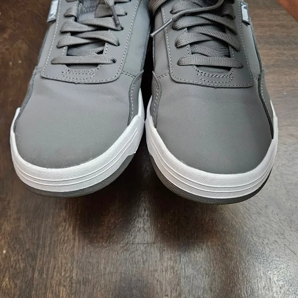 Puma Sneakers Mens Size 9.5 Gray‎ Skate Style SoftFoam Comfort Lace Up Street